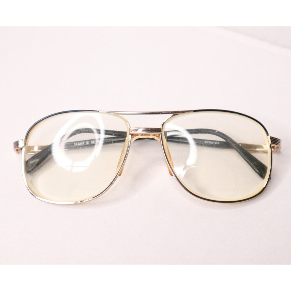 Vintage 80's Senator Class III Aviator Men's Eyeglasses 56-16-135 FRAMES ONLY
